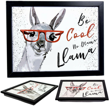 Llama Lap Tray With Bean Bag Cushion by Geezy - UKBuyZone