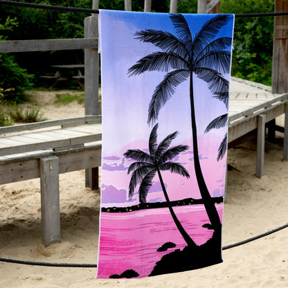 Sunset Design Large Towel by Geezy - UKBuyZone
