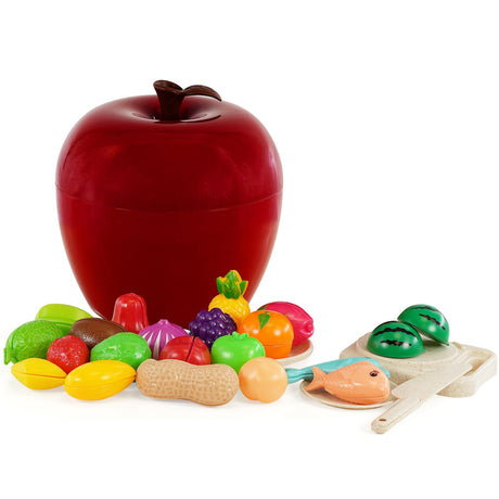 Fruit Cutting Toy Set with Storage Case by The Magic Toy Shop - UKBuyZone