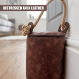 Faux Leather Door Stop