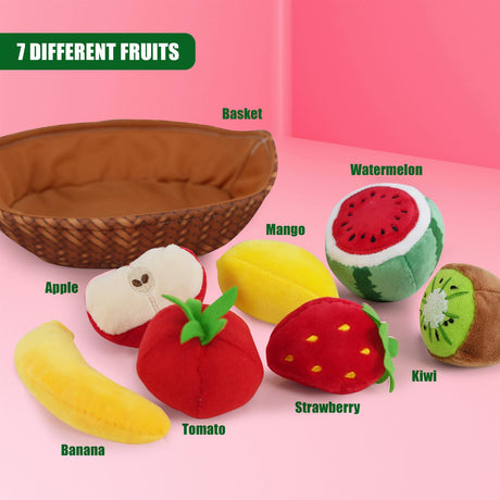 Fabric Fruit Basket Toy Set by BiBi Doll - UKBuyZone