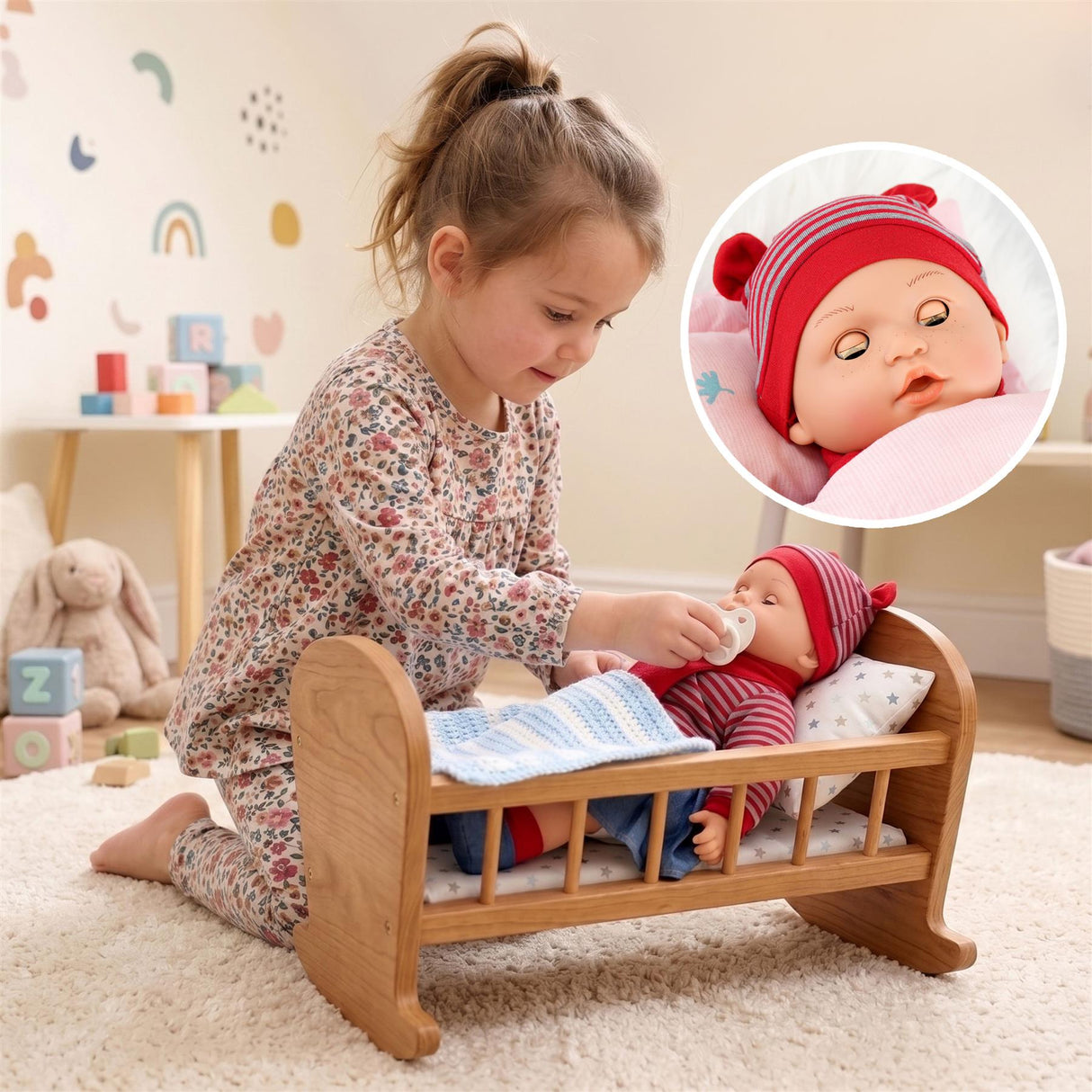 BiBi Sleeping Girl Doll (40 cm / 16")