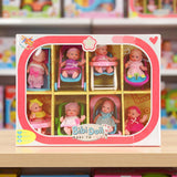 Set of 8 Mini Baby Dolls with Costumes & Accessories