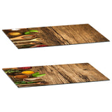 Glass Cutting Boards with Spice Design by Geezy - UKBuyZone