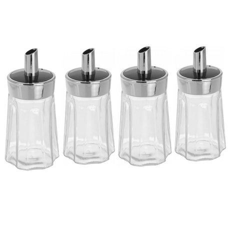 Set of 12 Retro Classic Glass Sugar Dispenser by GEEZY - UKBuyZone