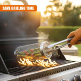 Rolling Grill Basket