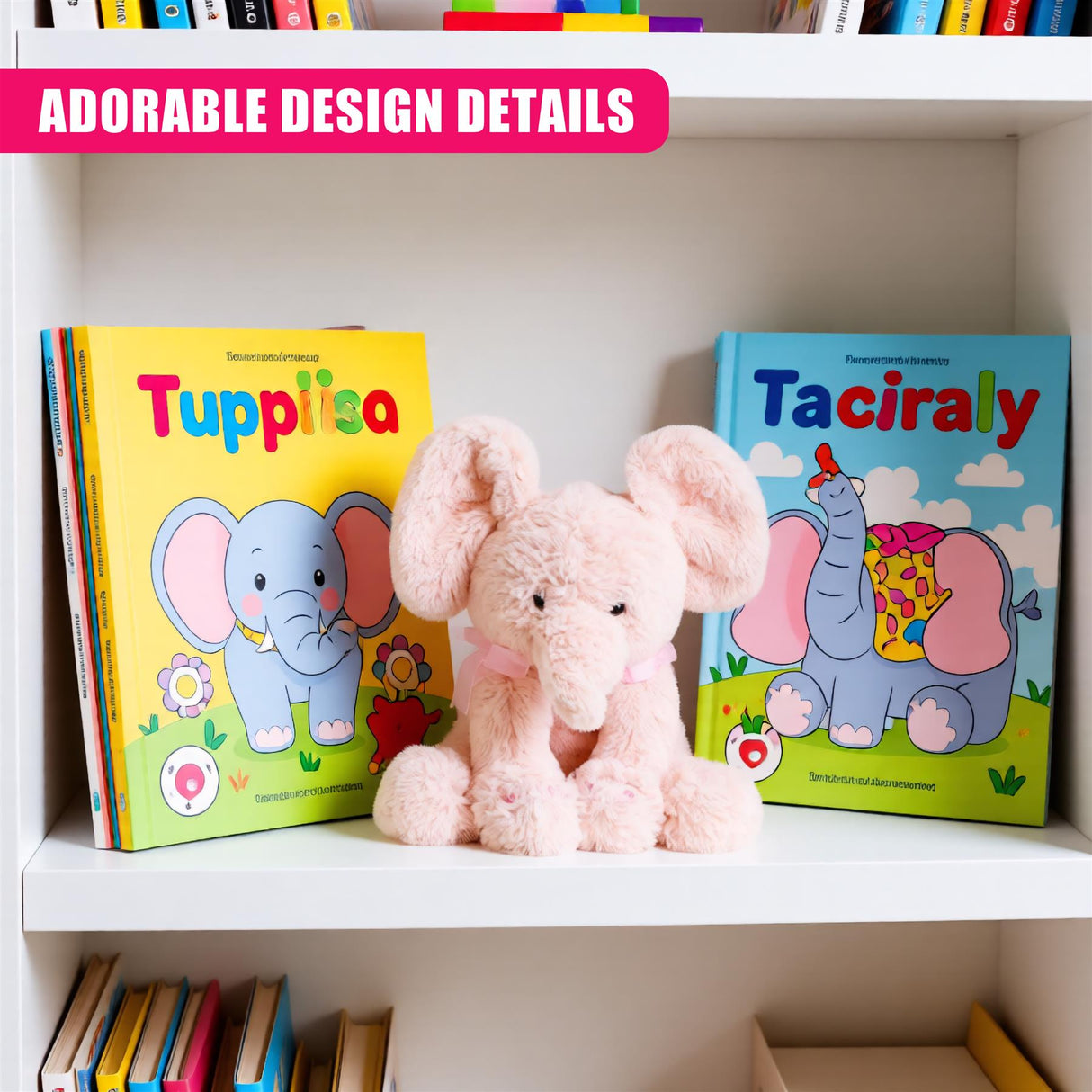 Pink Plush Elephant Soft Toy