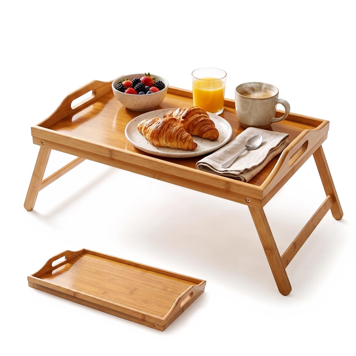 Wooden Bed Tray Table