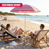 Red Striped Parasol