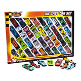 36 Piece Die-Cast Car Set