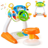 Freestanding Electronic Steering Wheel Driving Simulator Toy
