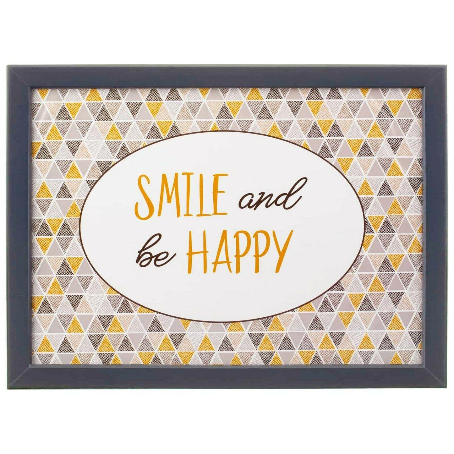 Smile and Be Happy Lap Tray With Bean Bag Cushion by Geezy - UKBuyZone