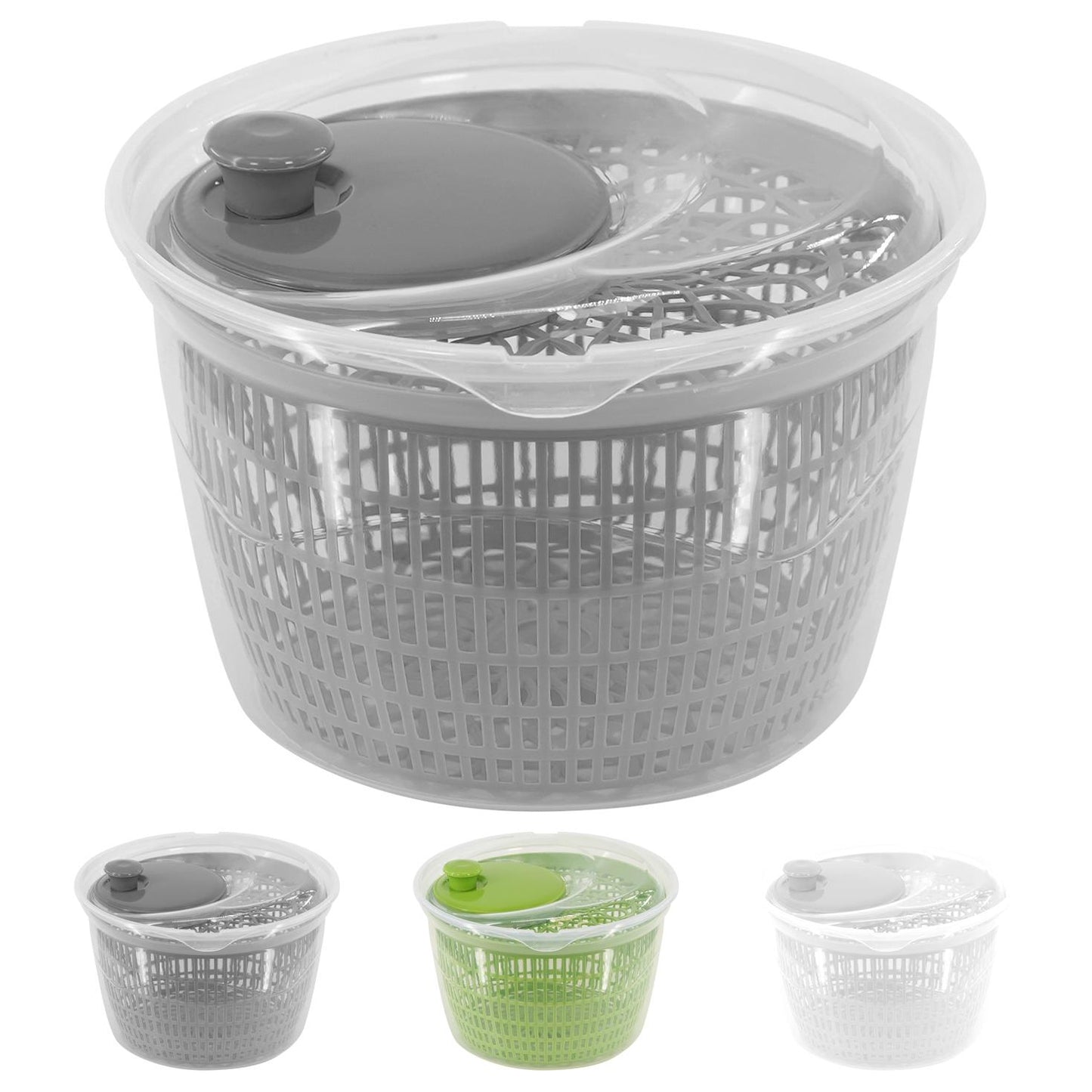 Grey Salad Spinner by Geezy - UKBuyZone