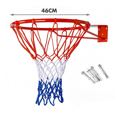 Basketball Hoop with Net - Wall-mounted by FastFold - UKBuyZone