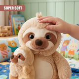 9" Mum & Baby Sloth Soft Toy