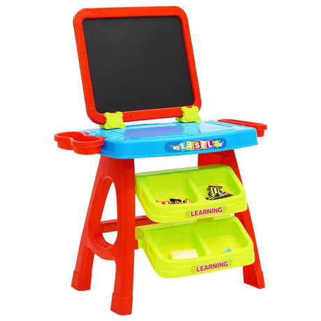 Learning Desk & Magnetic Easel Chalkboard by The Magic Toy Shop - UKBuyZone