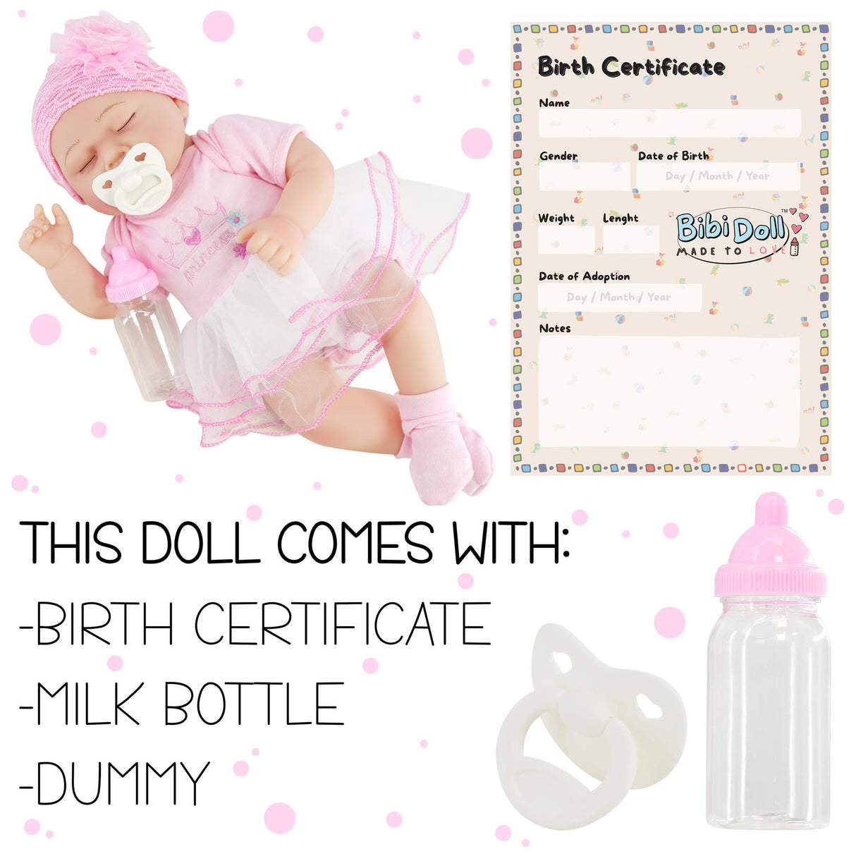 BiBi Doll Reborn Girl "Cherry" (43 cm / 17")