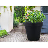 GEEZY Anthracite Round Flower Planter 26 cm