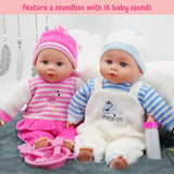 BiBi Twin Baby Dolls & Accessories (33 cm / 13")
