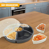 Round Snack Tray with Lid