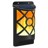 Solar Powered LED Flame Light Wall Mounted