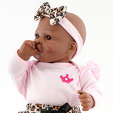 BiBi Black Doll Reborn Girl "Iris" (43 cm / 17")