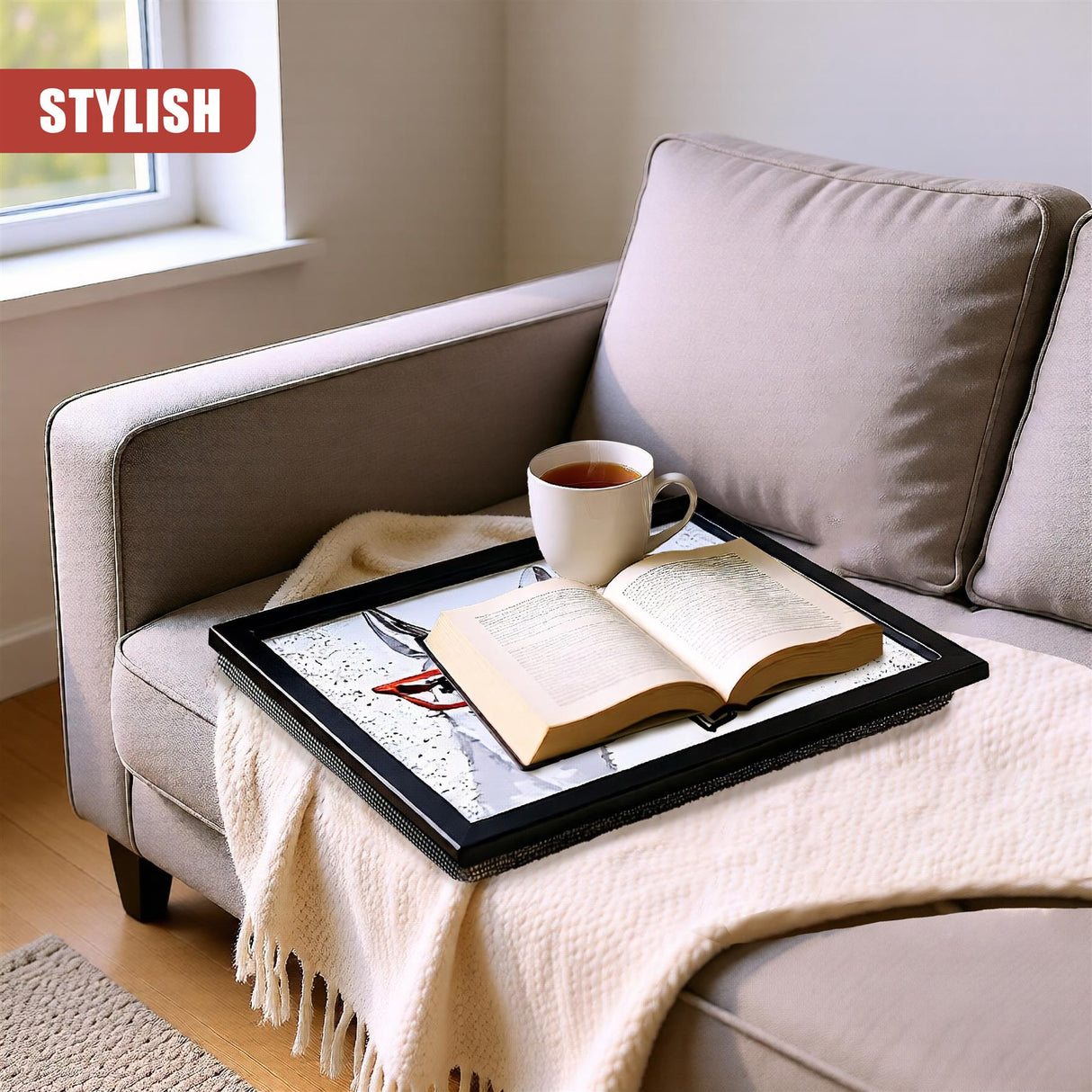 Lap Tray With Bean Bag Cushion (Llama)