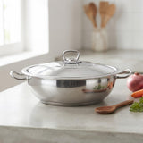 Shallow Casserole Pot with Lid - 4.5 L