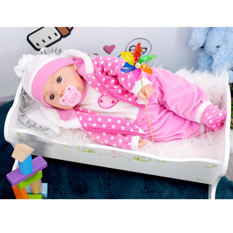 Candy Pink Bibi Baby Doll Toy With Dummy & Sounds by BiBi Doll - UKBuyZone