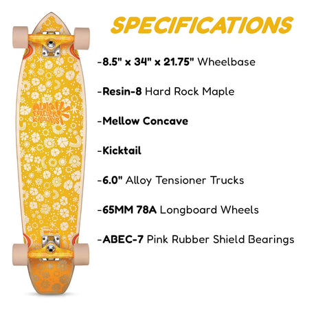 GEEZY Impala Zeina 34" Complete Longboard