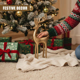 Golden Reindeer Ornament