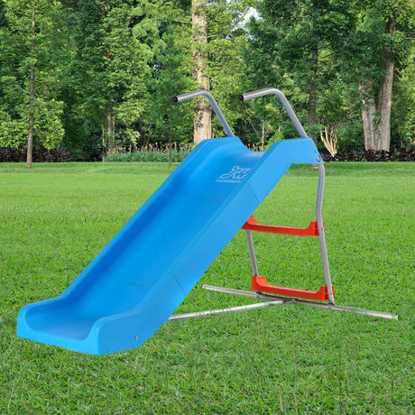 2 in 1 Stair & Outdoor Slide with Steel Frame by The Magic Toy Shop - UKBuyZone