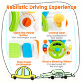Freestanding Electronic Steering Wheel Driving Simulator Toy