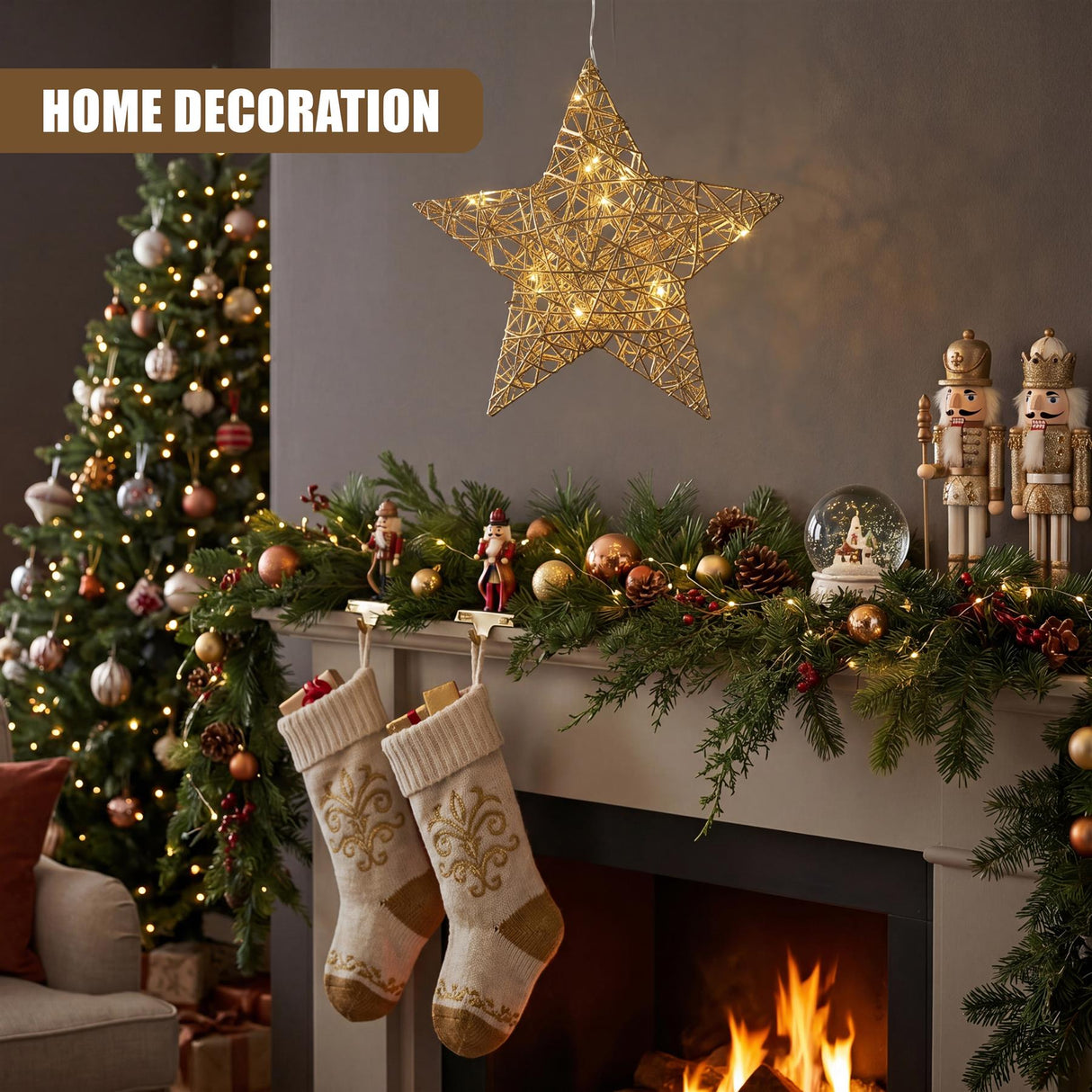 Hanging LED Christmas Star