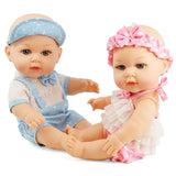 BiBi Anatomically Correct 14" Twin Dolls "Lucy & Lou"