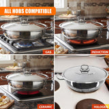 Shallow Casserole Pot with Lid - 4.5 L