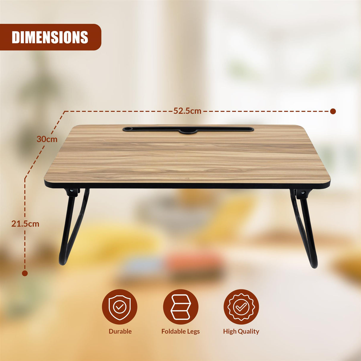 Foldable Laptop and Tablet Bed Table