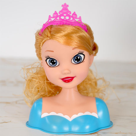 Princess Styling Head with Hair Accessories by BiBi Doll - UKBuyZone