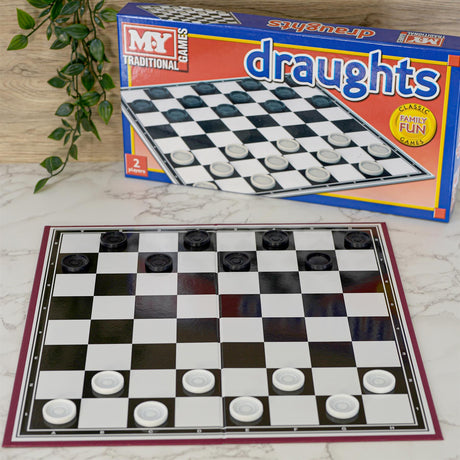 Traditional Folding Draughts Game by The Magic Toy Shop - UKBuyZone