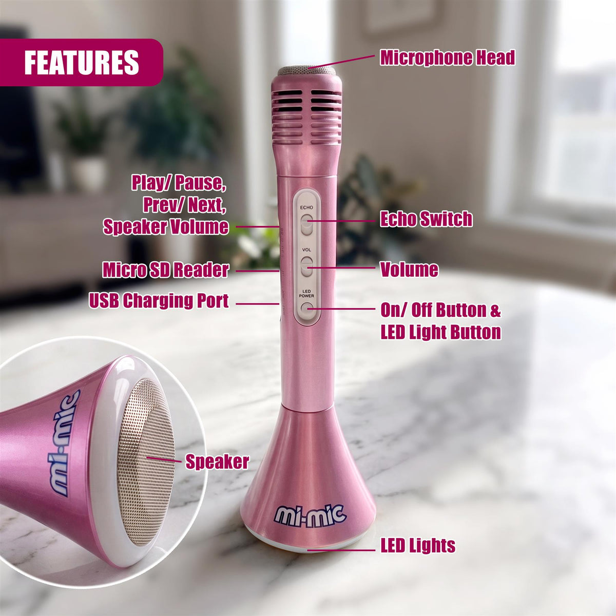 2-in-1 Kids Karaoke Microphones