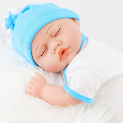 Lifelike Reborn Baby Sleeping Boy Doll 17" by BiBi Doll - UKBuyZone