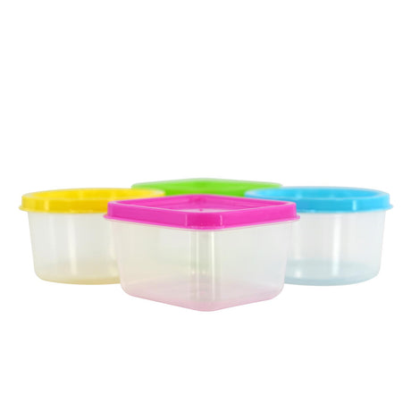 Set of 4 Mini Food Storage Containers with Lids by Geezy - UKBuyZone