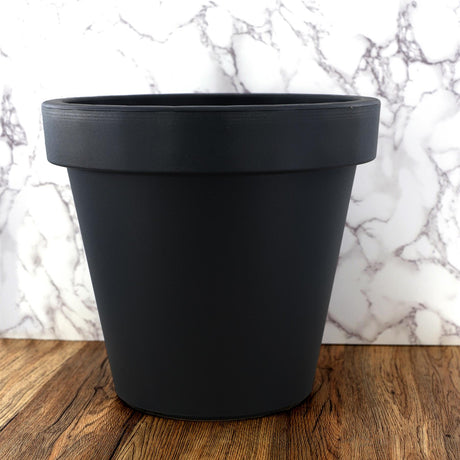 Anthracite Large Flower Pot Planter 35 x 31 cm by Geezy - UKBuyZone