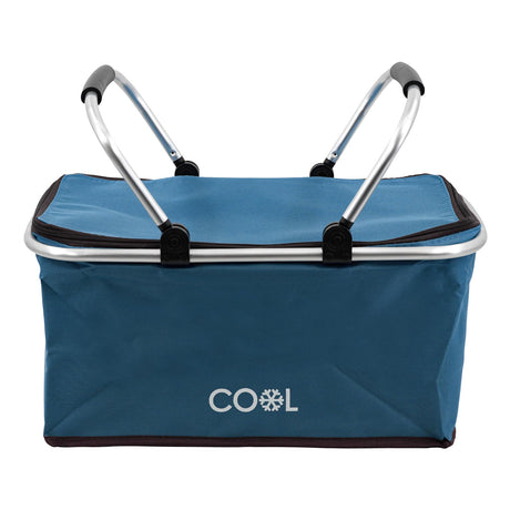 Navy Cooler Basket Bag by Geezy - UKBuyZone