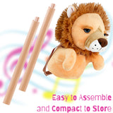 The Magic Toy Shop Kids Hobby Horse Lion with Sounds