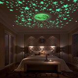 A nightlight with a glow-in-the-dark moon and stars, projected onto a ceiling. - UKBuyZone