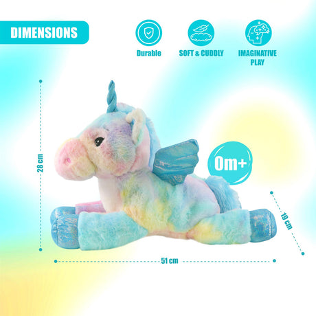 Unicorn with Sparkling Wings - Soft Toy by The Magic Toy Shop - UKBuyZone