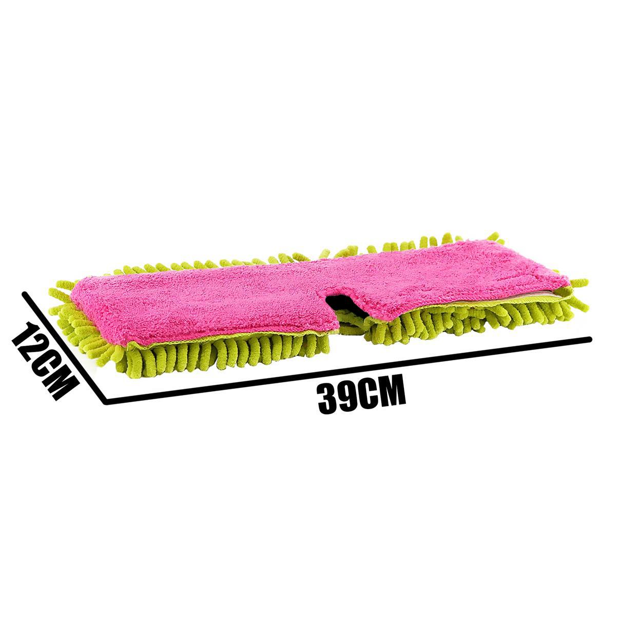 Set of 3 Double Sided Microfibre Mop Head by Geezy - UKBuyZone