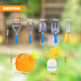Kids Plastic Garden Wheelbarrow Playset