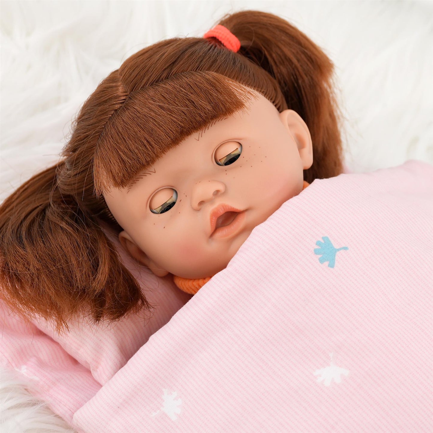 Sleeping Ginger Girl Dolls with Dummy & Sounds by BiBi Doll - UKBuyZone